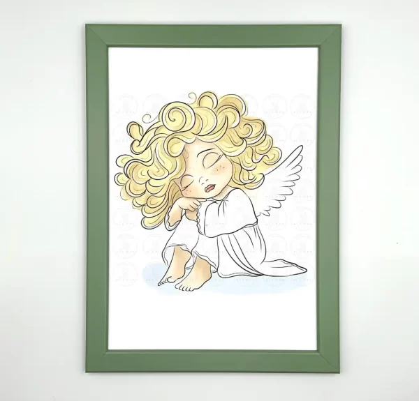 Szőke angyal művészi nyomat