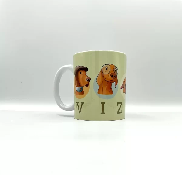 5 Vizsla világoszöld bögre